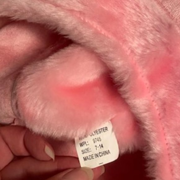 Smart Kids Pink Hat and Mitts Set Faux Suede Girls Size 7-14 NWT - Picture 4 of 8